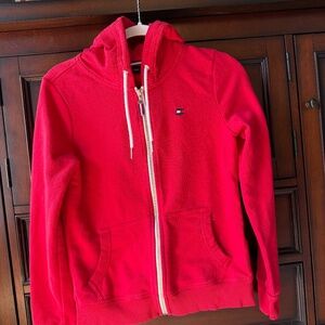 Tommy Hilfiger Red Hoodie (XS, gently used)